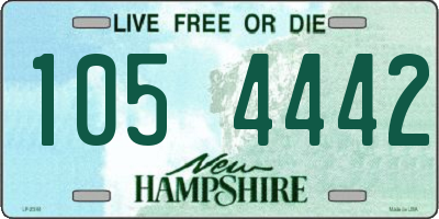 NH license plate 1054442