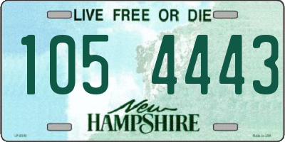 NH license plate 1054443