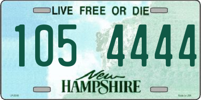 NH license plate 1054444