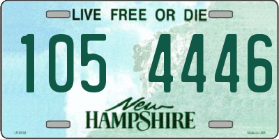 NH license plate 1054446
