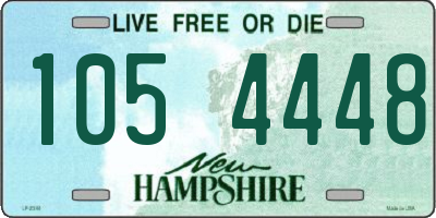 NH license plate 1054448
