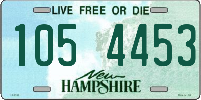 NH license plate 1054453