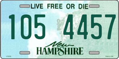 NH license plate 1054457