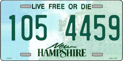 NH license plate 1054459