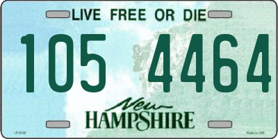 NH license plate 1054464