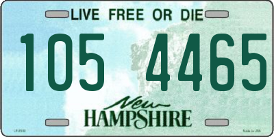 NH license plate 1054465