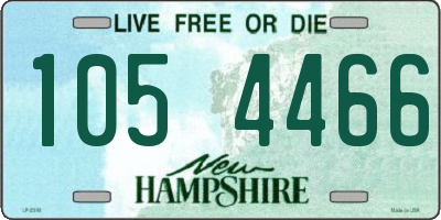 NH license plate 1054466