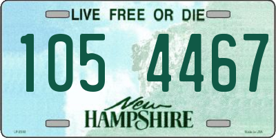 NH license plate 1054467