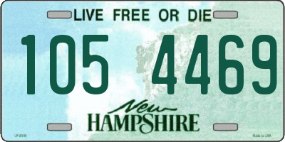 NH license plate 1054469