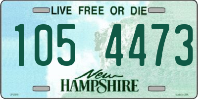 NH license plate 1054473