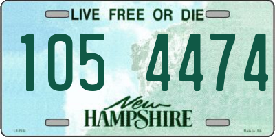 NH license plate 1054474