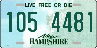NH license plate 1054481