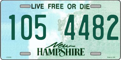 NH license plate 1054482