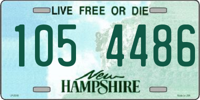 NH license plate 1054486