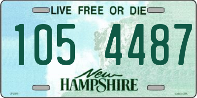 NH license plate 1054487