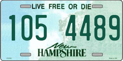 NH license plate 1054489