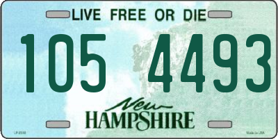 NH license plate 1054493