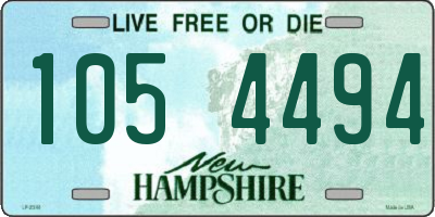 NH license plate 1054494
