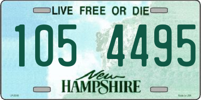 NH license plate 1054495