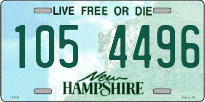 NH license plate 1054496