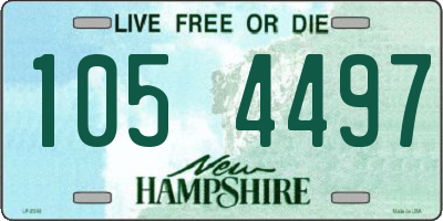 NH license plate 1054497