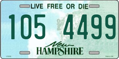 NH license plate 1054499
