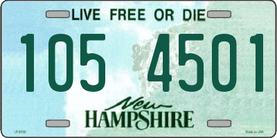 NH license plate 1054501