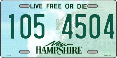 NH license plate 1054504