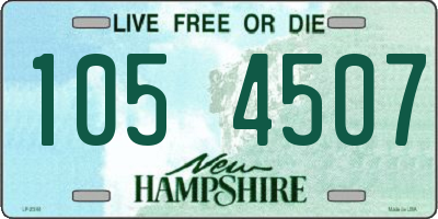 NH license plate 1054507