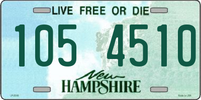 NH license plate 1054510