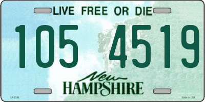 NH license plate 1054519