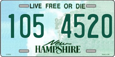 NH license plate 1054520