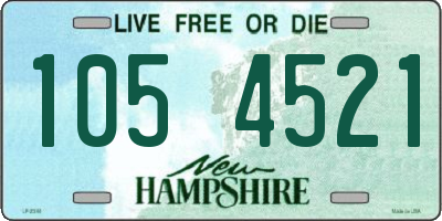 NH license plate 1054521