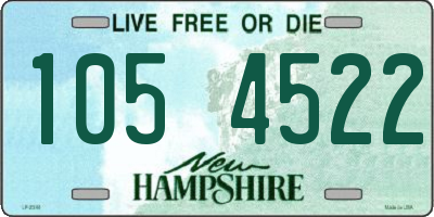 NH license plate 1054522