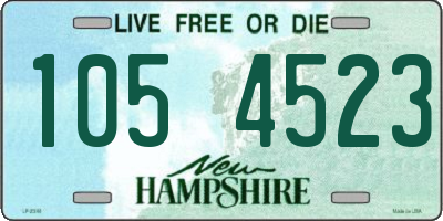NH license plate 1054523