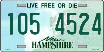 NH license plate 1054524