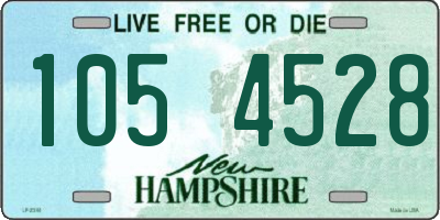 NH license plate 1054528