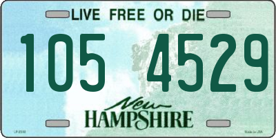 NH license plate 1054529