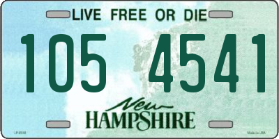 NH license plate 1054541