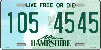 NH license plate 1054545