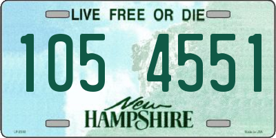 NH license plate 1054551