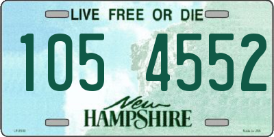 NH license plate 1054552