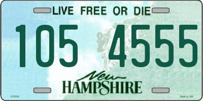 NH license plate 1054555