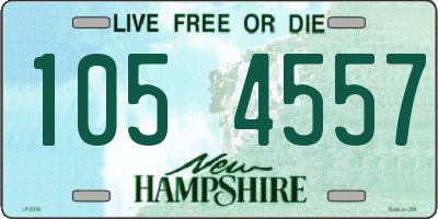 NH license plate 1054557