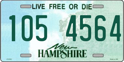 NH license plate 1054564