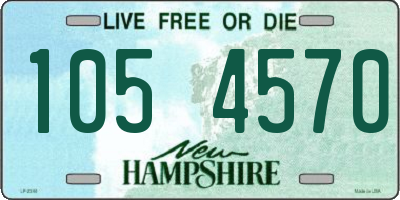 NH license plate 1054570