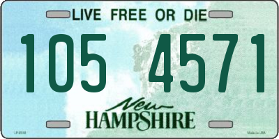 NH license plate 1054571