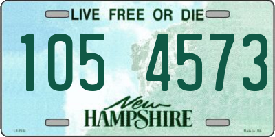 NH license plate 1054573