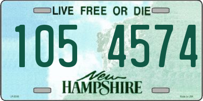 NH license plate 1054574
