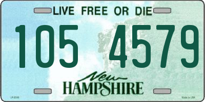NH license plate 1054579
